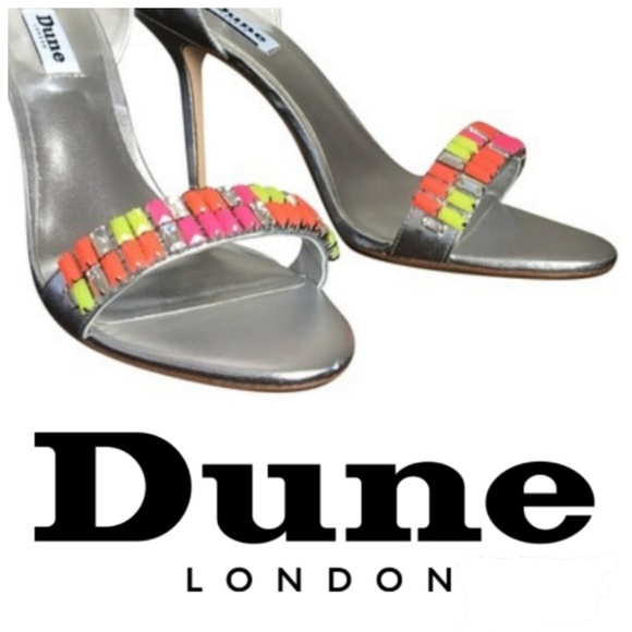 dune silver shoes